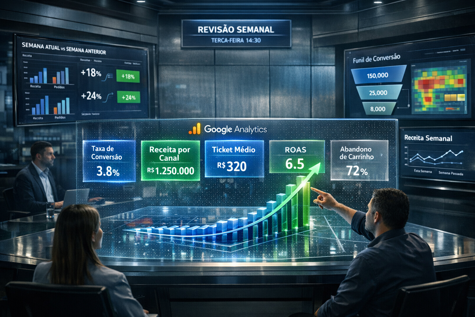 Google Analytics semanal: 5 métricas de receita