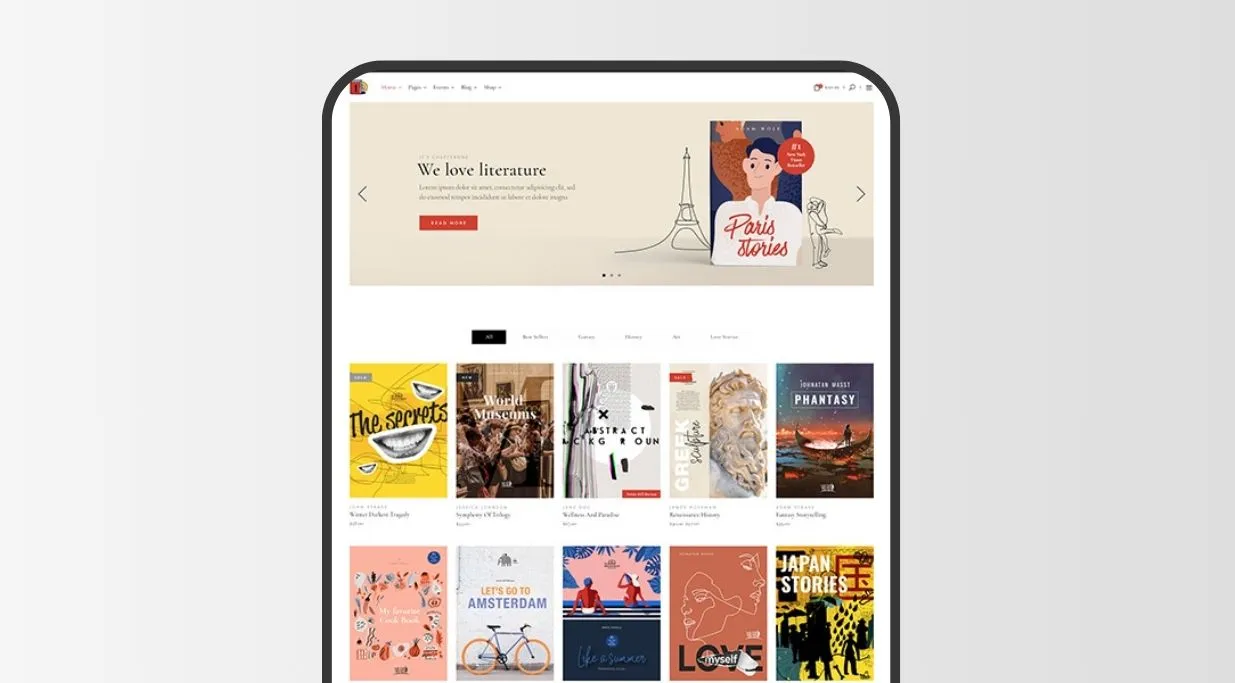 layout para ecommerce